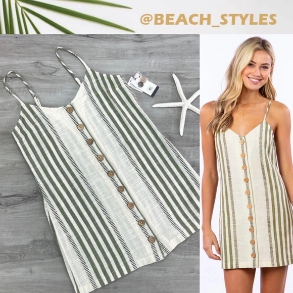 🔆RIP CURL🔆 COSTA STRIPE DRESS - Picture 1 of 15